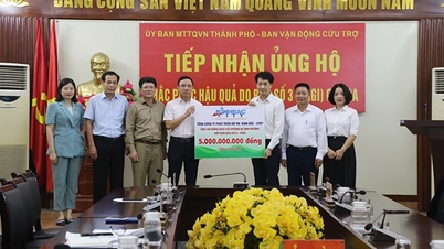 Kinh Bac Urban Development Corporation – JSC supports the city with 5 billion VND to overcome the damage caused by Storm No. 3