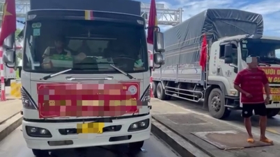 北から南へビールを運ぶ救援トラック、ダナン・クアンガイ高速道路通過時に無料運賃を要求