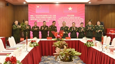 Bộ đội Biên phòng địa khu Quảng Tây (Trung Quốc) sang thăm và hội đàm với Bộ đội Biên phòng Quảng Ninh (Việt Nam)
