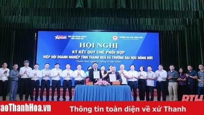 Ký kết Quy chế phối hợp giữa Hiệp hội Doanh nghiệp tỉnh và Trường Đại học Hồng Đức
