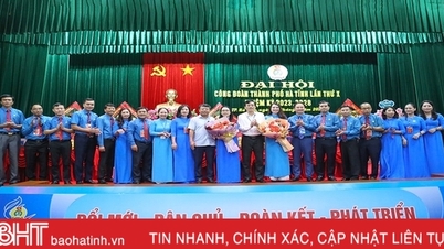 លោកស្រី Nguyen Thi Anh Chuong ត្រូវបានជ្រើសរើសឲ្យកាន់តំណែងជាប្រធានសហព័ន្ធការងារទីក្រុង Ha Tinh។
