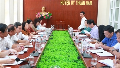 គណកម្មាធិការចលនាមហាជននៃគណៈកម្មាធិការបក្សខេត្ត ធ្វើការជាមួយគណៈកម្មាធិការបក្សស្រុកថាន់ណាម