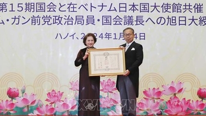グエン・ティ・キム・ガン元国会議長への日本政府勲章授与式