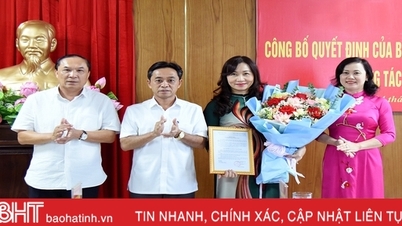 លោកស្រី Nguyen Thi Mai Thuy ត្រូវបានតែងតាំងឱ្យកាន់តួនាទីជាអនុប្រធានគណៈកម្មាធិការអចិន្ត្រៃយ៍នៃគណៈកម្មាធិការចលនាមហាជននៃគណៈកម្មាធិការបក្សខេត្ត។