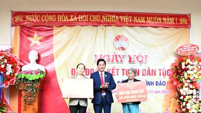 Vertreter der Delegation der Nationalversammlung der Provinz Quang Nam nahmen am Großen Tag der Einheit in der Gemeinde Binh Dao teil.