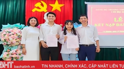 Nỗ lực phát triển đảng viên là học sinh ở Vũ Quang