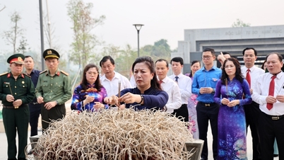 Đoàn công tác tỉnh Bắc Giang tri ân các Anh hùng liệt sĩ Chiến trường Điện Biên Phủ
