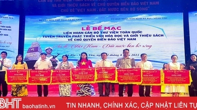 Ha Tinh ទទួលបានរង្វាន់ទីពីរក្នុងពិធីបុណ្យបុគ្គលិកបណ្ណាល័យជាតិ