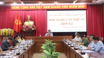 Hội nghị Ban Thường vụ Tỉnh ủy Đắk Lắk định kỳ lần thứ 97