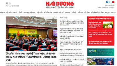 Le journal Hai Duong classé premier parmi les journaux locaux du Parti dans le Nord en termes de visites en juin 2024