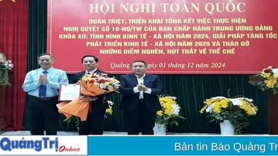 Công bố quyết định chuẩn y Phó Chủ tịch UBND tỉnh Hoàng Nam tham gia Ban Thường vụ Tỉnh ủy Quảng Trị