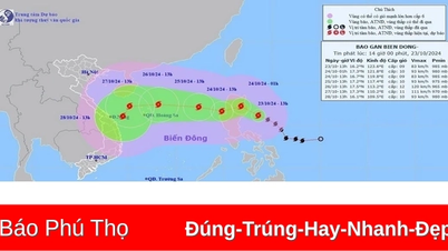 On October 24, storm Trami is likely to change direction and enter the East Sea.