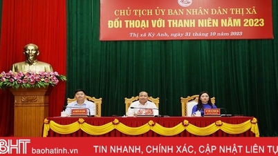 Lãnh đạo TX Kỳ Anh đối thoại với hơn 200 đoàn viên thanh niên