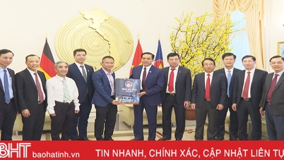 Lãnh đạo Hà Tĩnh chào xã giao Đại sứ quán Việt Nam tại CHLB Đức