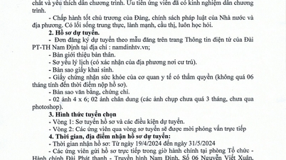 THÔNG BÁO CỦA ĐÀI PT - TH NAM ĐỊNH
