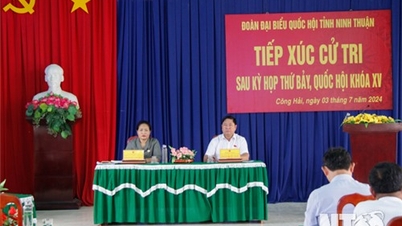 Đoàn đại biểu Quốc hội đơn vị tỉnh Ninh Thuận tiếp xúc cử tri sau Kỳ họp thứ 7, Quốc hội khóa XV