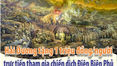 Hải Dương dành hơn 900 triệu đồng tặng người trực tiếp tham gia chiến dịch Điện Biên Phủ