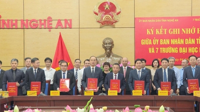 Nghe An ចុះអនុស្សរណៈយោគយល់គ្នាជាមួយសាកលវិទ្យាល័យបច្ចេកទេសចំនួន៧ ដើម្បីបម្រើយុទ្ធសាស្ត្រអភិវឌ្ឍន៍សេដ្ឋកិច្ចសង្គម