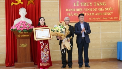 ទីក្រុងហាឡុង៖ ប្រគល់គោរមងារជា “វីរភាពមាតាវៀតណាម”