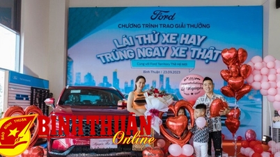 Award Ceremony of the Program "Test Drive a Good Car, Win a Real Car" at Binh Thuan Ford Showroom