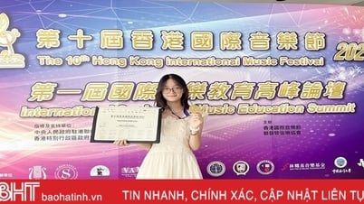 Nữ sinh Hà Tĩnh giành HCV Liên hoan Âm nhạc quốc tế Hồng Kông