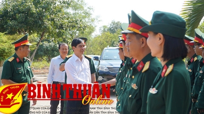 លេខាបក្សខេត្ត អបអរសាទរអង្គភាពយោធានៅផាន់ធីត