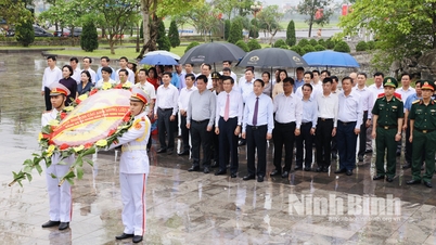 Đoàn đại biểu tỉnh dâng hương nhân kỷ niệm 70 năm Chiến thắng Điện Biên Phủ