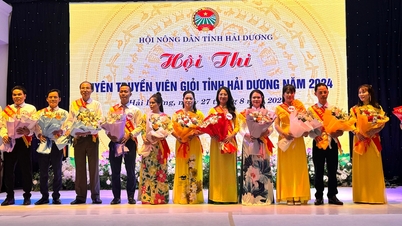 Chairman of Gia Loc Town Farmers' Association Hoang Mai Van won first prize in the Good Propagandist Contest
