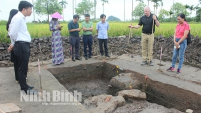 Khai quật khảo cổ tại khu vực chùa Bà Ngô huyện Hoa Lư
