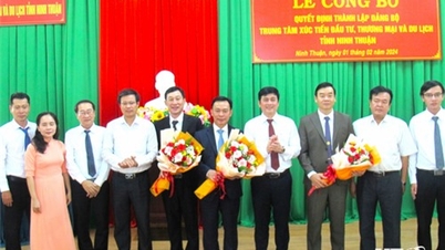 Công bố quyết định thành lập Đảng bộ Trung tâm Xúc tiến Đầu tư, Thương mại và Du lịch tỉnh