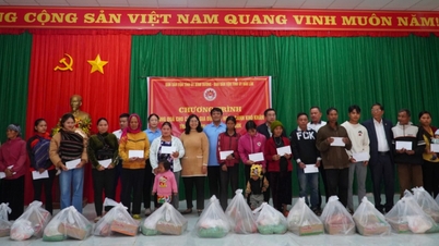 គណៈកម្មាធិការចលនាមហាជននៃគណៈកម្មាធិការបក្សខេត្ត Binh Duong បានទៅសួរសុខទុក្ខ និងប្រគល់អំណោយនៅស្រុក Krong Buk