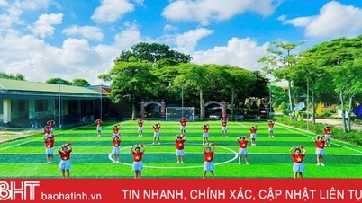 Xem học sinh trường làng Hà Tĩnh nhảy flashmob