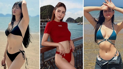 Huyen Lizzie, Thanh Huong, Quynh Nga... បង្អួតរាងក្នុងឈុតប៊ីគីនី