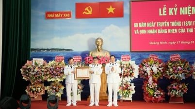 Nhà máy X48 (Cục Hậu cần-Kỹ thuật Hải quân) kỷ niệm 60 năm Ngày truyền thống