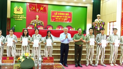 Trại giam Ninh Khánh tổ chức Lễ công bố Quyết định đặc xá năm 2024 của Chủ tịch nước