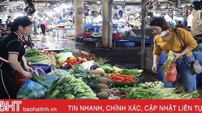 រងផលប៉ះពាល់ដោយភ្លៀងធ្លាក់ខ្លាំង បន្លែបៃតងនៅ Ha Tinh ឡើងថ្លៃ