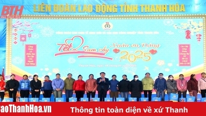 „Tet Sum Vay – Frühling der Party-Dankbarkeit“ im Jahr 2025 für Arbeiter der Wirtschaftszone Nghi Son und der Industrieparks in der Provinz Thanh Hoa