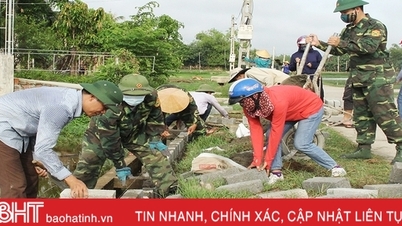 លើកកំពស់តួនាទីការងារចលនាមហាជនក្នុងការសាងសង់ជនបទថ្មីនៅ Loc Ha