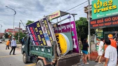 Ninh Giang giải toả 165 trường hợp vi phạm hành lang giao thông