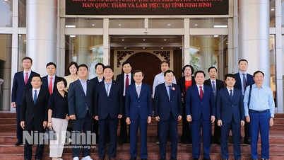 Đồng chí Bí thư Tỉnh ủy Đoàn Minh Huấn tiếp và làm việc với Đoàn công tác thành phố Gyeongju Hàn Quốc