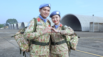 គូស្នេហ៍ Hai Duong “blue beret” ទៅកាន់ទ្វីបអាហ្វ្រិក ដើម្បីបំពេញបេសកកម្មរក្សាសន្តិភាព