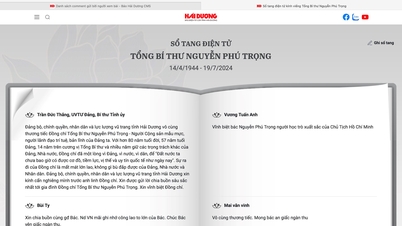 Hơn 1.000 lượt ghi cảm xúc trên sổ tang điện tử kính viếng Tổng Bí thư Nguyễn Phú Trọng của báo Hải Dương