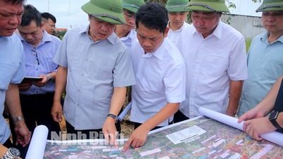 Inspecting investment preparation work for Ninh Binh-Hai Phong expressway project
