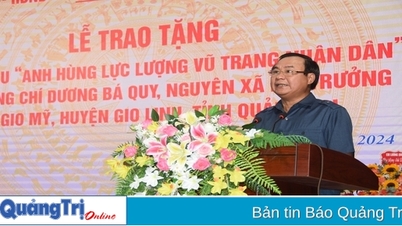 Duong Ba Quy 씨에게 "인민군 영웅" 칭호 수여