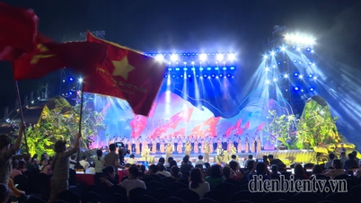 General rehearsal of the live TV show "Under the Victory Flag"