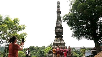 Tháp cổ gần 500 tuổi ở Điện Biên mang biểu tượng đoàn kết Việt - Lào