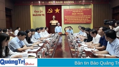 គណៈកម្មាធិការដឹកនាំមជ្ឈិមស្តីពីការប្រឆាំងអំពើពុករលួយ និងអវិជ្ជមានធ្វើការជាមួយគណៈកម្មាធិការអចិន្ត្រៃយ៍នៃគណៈកម្មាធិការបក្សខេត្ត Quang Tri លើការប្រកាសសេចក្តីព្រាងរបាយការណ៍ស្តីពីលទ្ធផលអធិការកិច្ច។