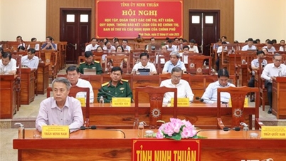 សន្និបាតដើម្បីសិក្សា និងផ្សព្វផ្សាយសេចក្តីណែនាំ សេចក្តីសន្និដ្ឋាន បទប្បញ្ញត្តិ សេចក្តីប្រកាសសេចក្តីសន្និដ្ឋានរបស់ការិយាល័យនយោបាយ លេខាធិការដ្ឋាន និងក្រិត្យរបស់រដ្ឋាភិបាល