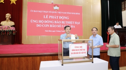 គណៈកម្មាធិការរណសិរ្សមាតុភូមិវៀតណាមនៃខេត្ត បានចាប់ផ្តើមយុទ្ធនាការជួយប្រជាជនដែលរងផលប៉ះពាល់ដោយព្យុះលេខ៣។