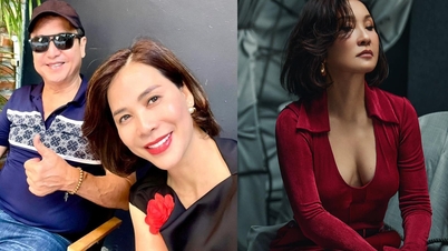 Chi Trung is happy with his girlfriend, Hong Dao is sexy at 62 years old